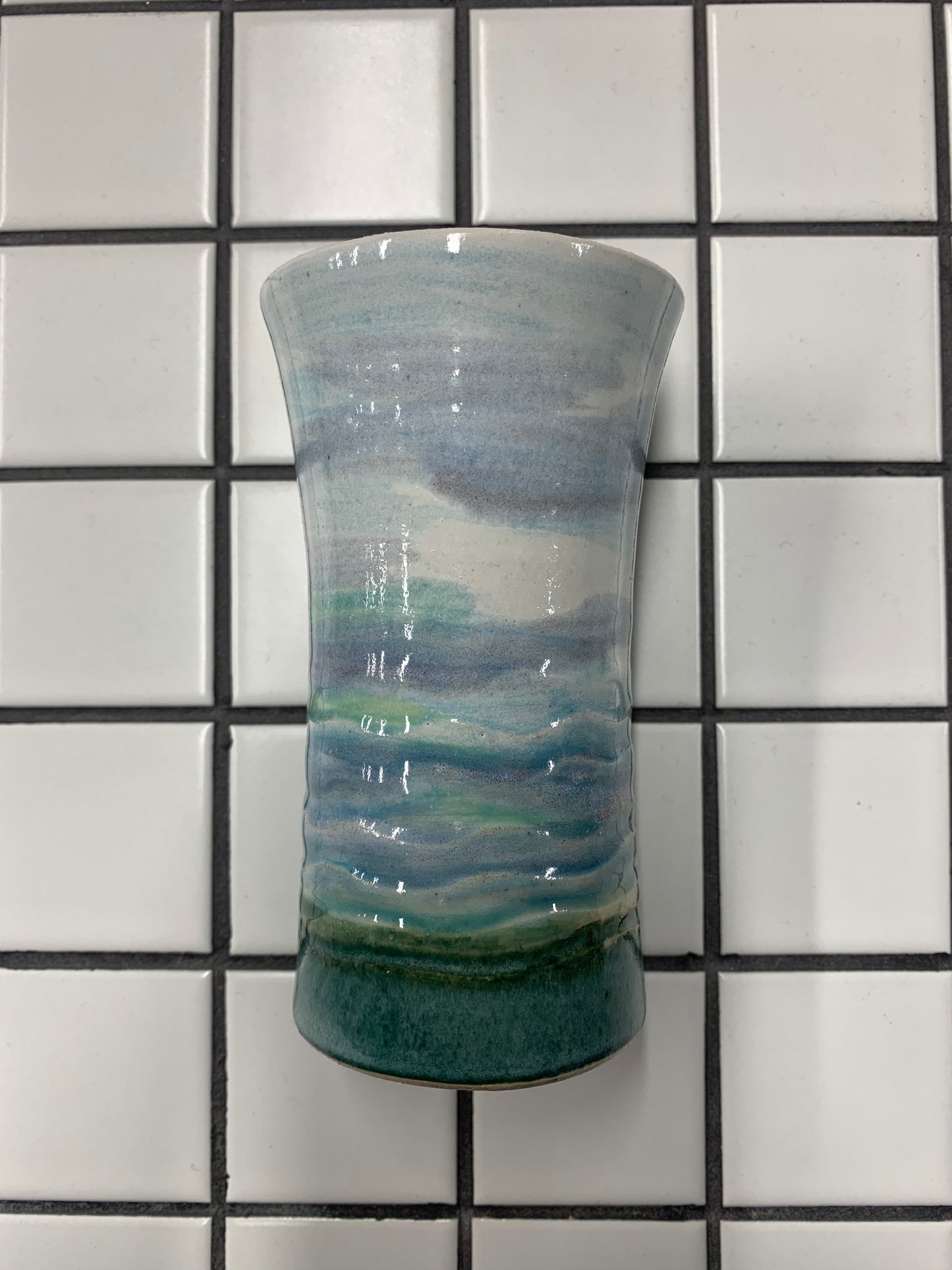 Seascape Vase - My Pottery Shed | Deryl Gilham-Jones