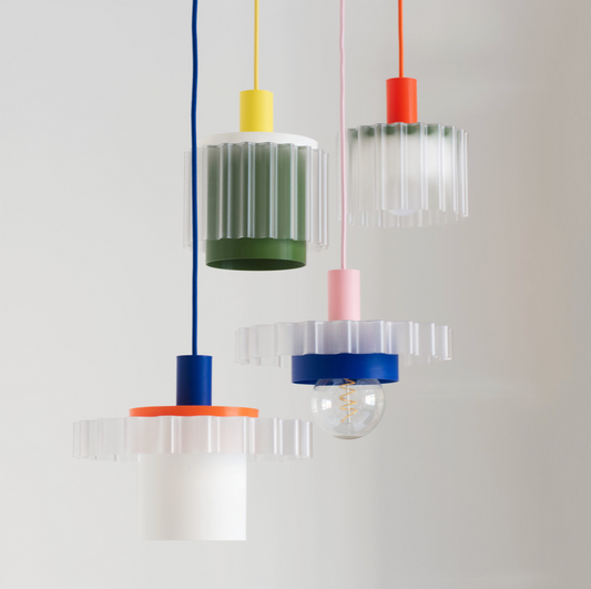 Lamp Gigi – 2 (orange, white, khaki) | Bio Plastic